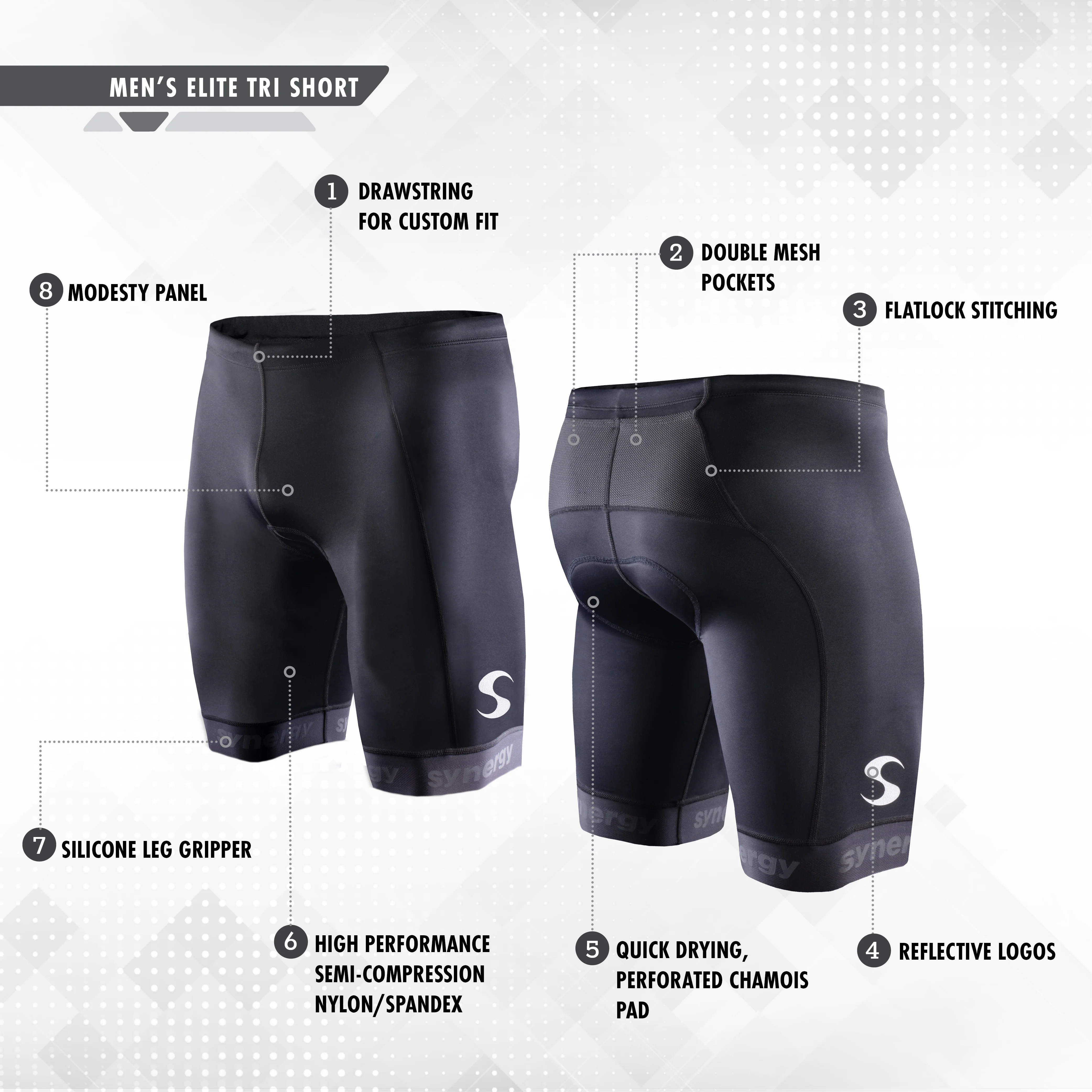 Men's Elite Tri Shorts - Image 7