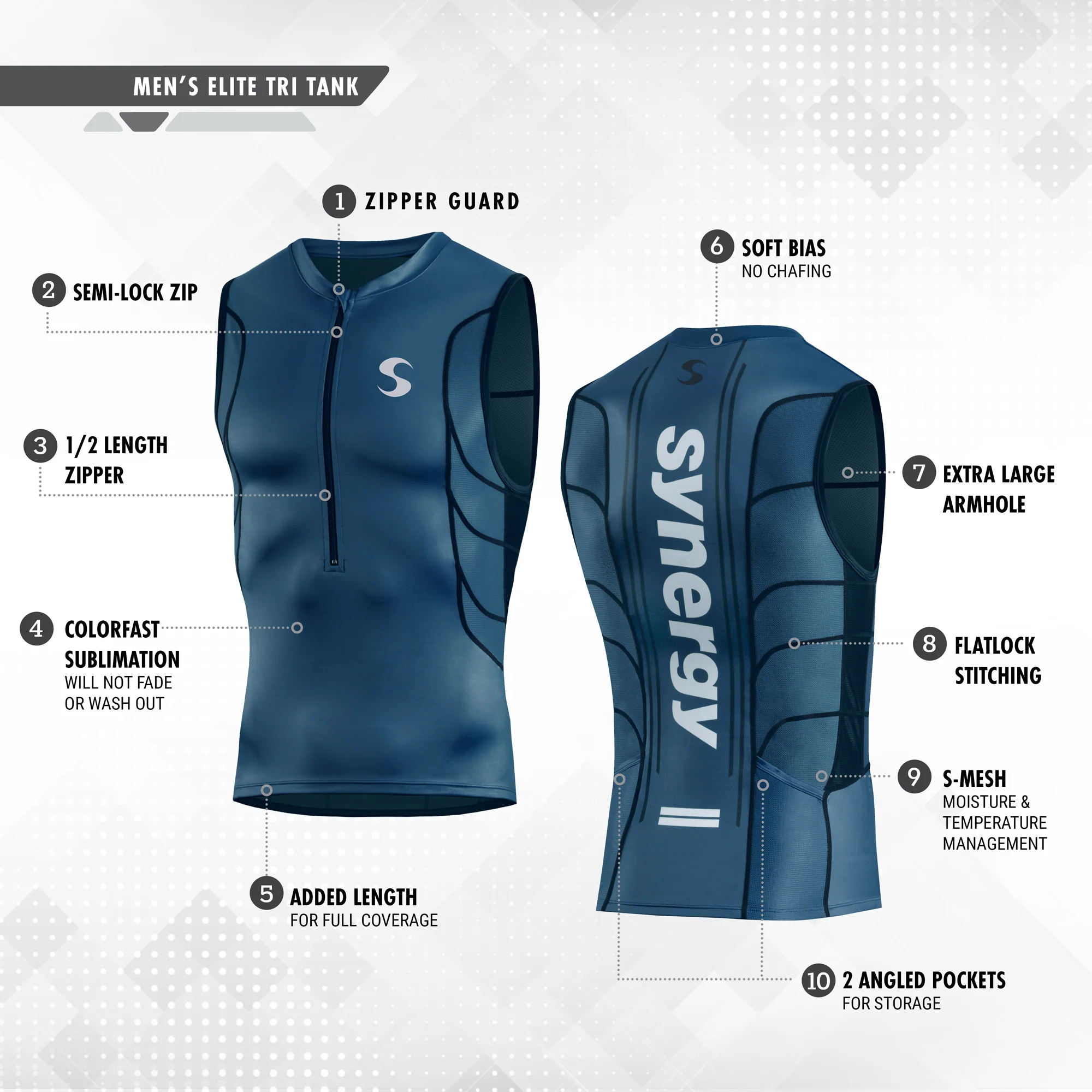 Men's Elite Tri Singlet - Limited Edition USA - Image 3